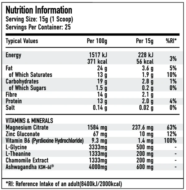 per4m relax hot chocolate nutritionals 7b27e338 9086 4c72 821d e593d8730c09