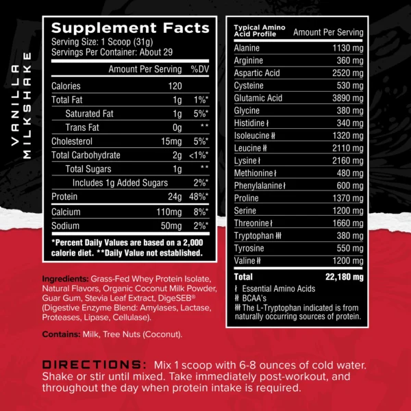 Unmatched Isolate Grass Fed Whey Protein - Image 2