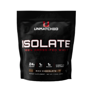 UNMATCHED Grass-Fed Whey Isolate Rich Chocolate 680g
