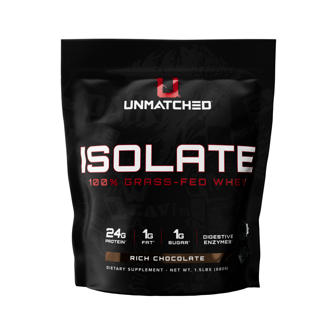 UNMATCHED Grass-Fed Whey Isolate Rich Chocolate 680g