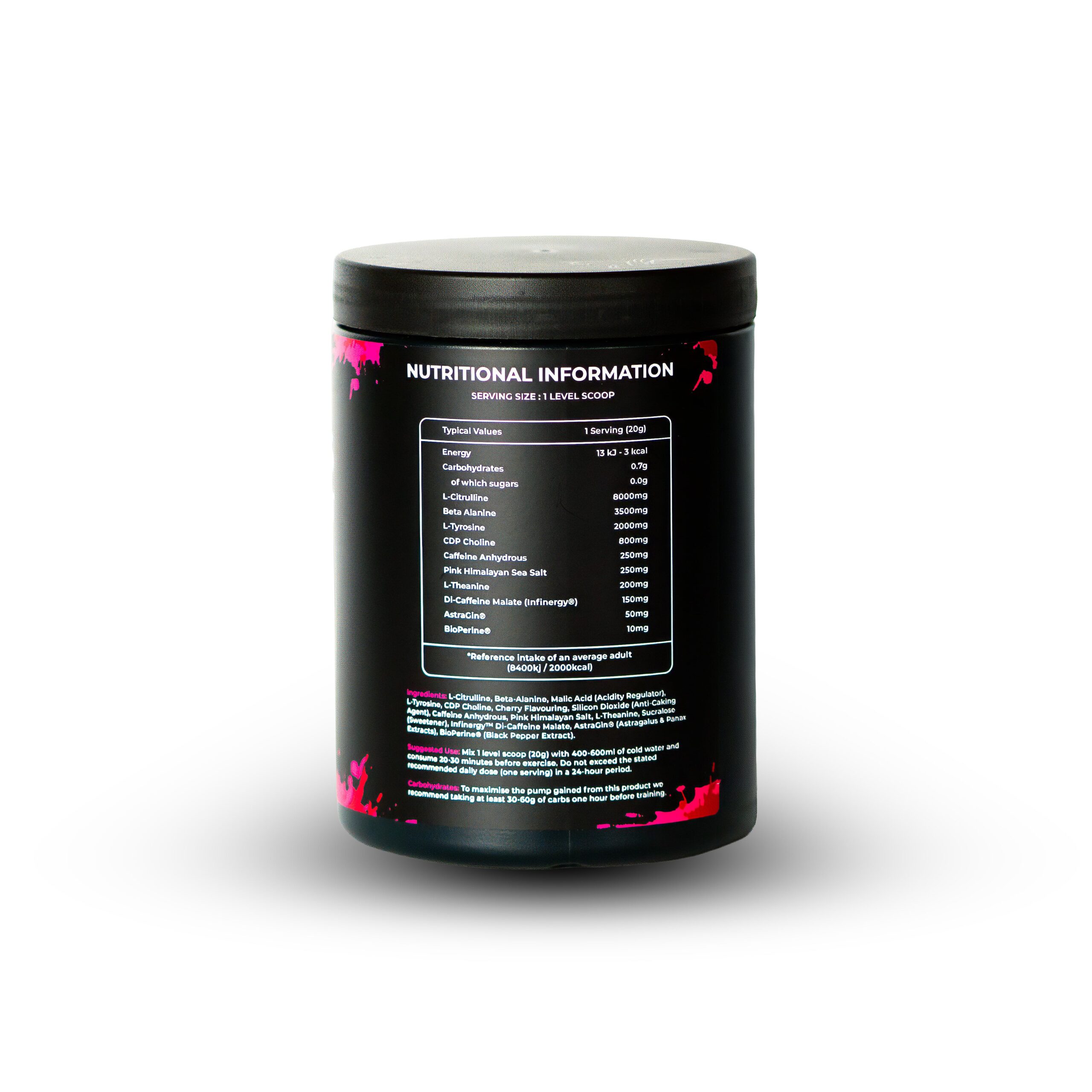 Darkstims Pre V4 Back Label