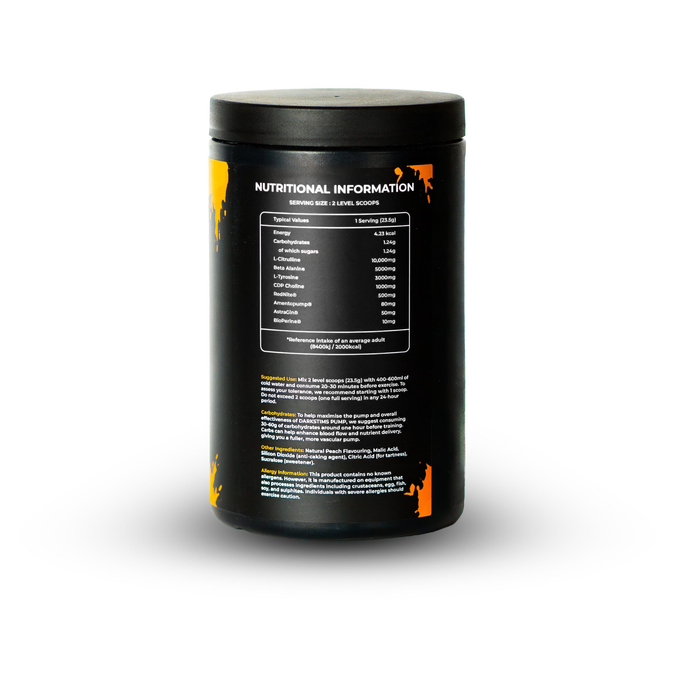Darkstims Pump Back Label