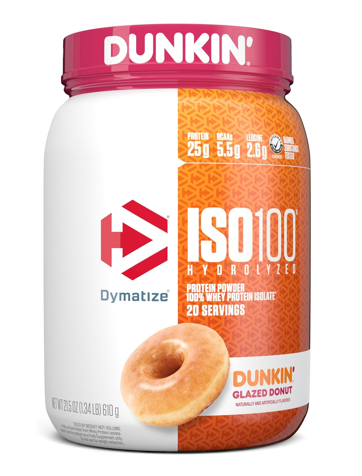Dymatize ISO100 Dunkin Glazed Donut 600g