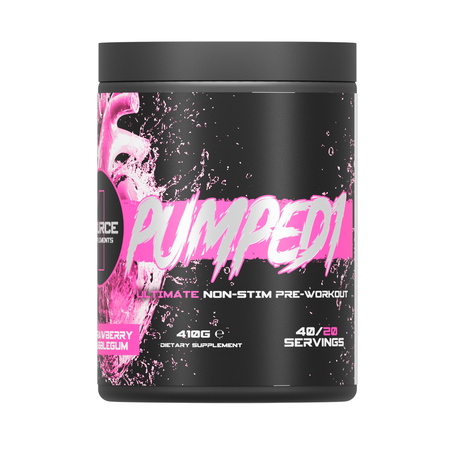 1 Source Supplements PUMPED1 non-stim pre-workout tub